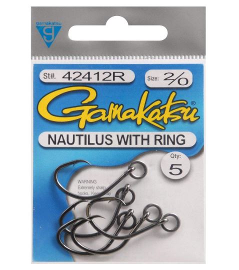 Gamakatsu Nautilus Circle Hook With Ring